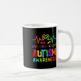 Mug Live Love Accepter Sensibilisation sur l'autisme R