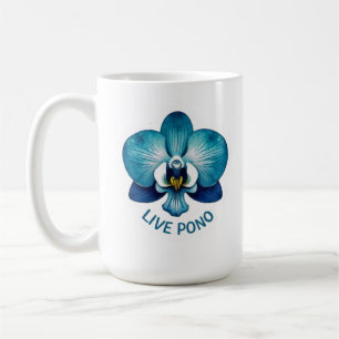 Mug Live Pono Équilibre Harmonieux Juste Bleu Orchidée