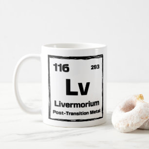 Mug Livermorium (Lv) - Tableau Périodique des Éléments