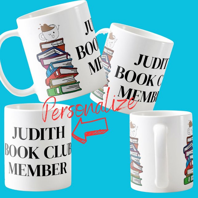 Mug Livre club membre librairie librairie lecture lect (Créateur téléchargé)