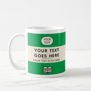 Mug Livre de poche inspiré de Penguin Titre personnali