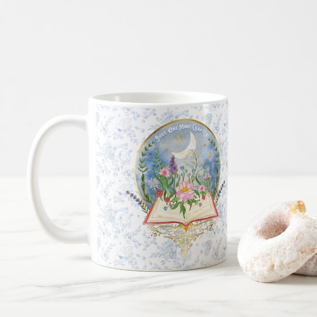 Mug Livre Lover Juste Un Chapitre De Plus Aquarelle Fl (Avec donut)