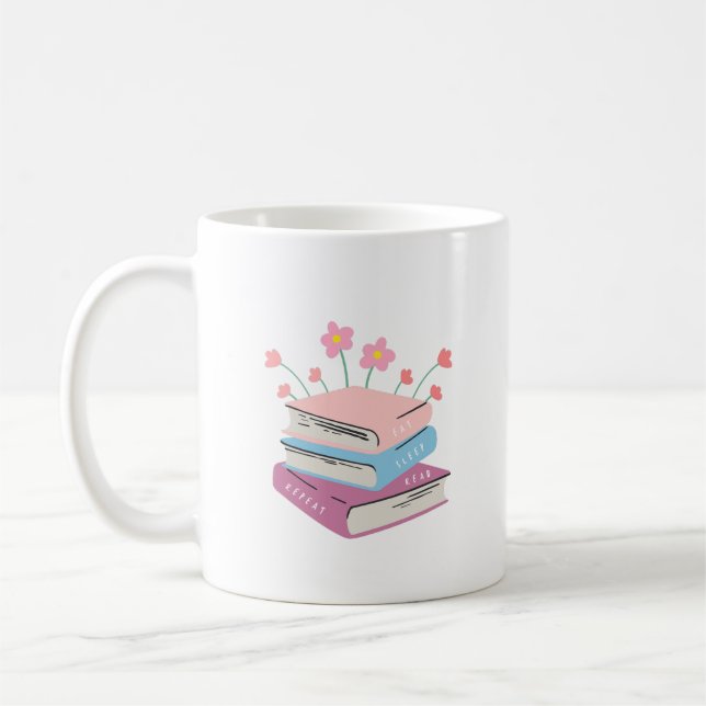Mug Livre Manger Sleep Lire (Gauche)