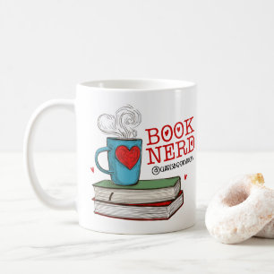 Mug Livre personnalisé cadeau Nerd pour lecteur