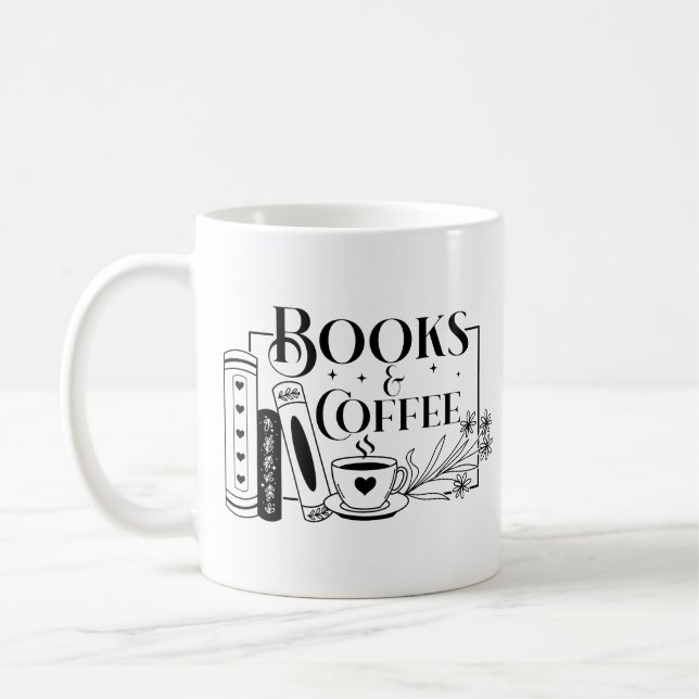Mug Livres Et Café (Gauche)