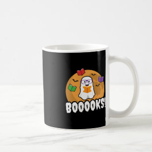Mug Livres Ghost Boo Lire Livres Bibliothèque Cadeau F