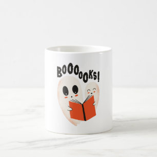 Mug Livres Ghost Lecture Halloween