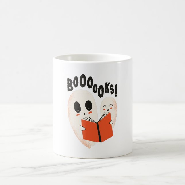 Mug Livres Ghost Lecture Halloween (Centre)