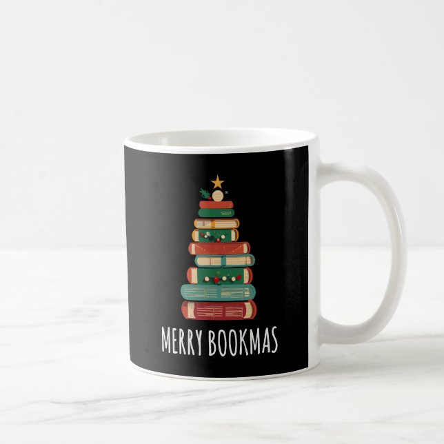 Mug Livres Noël Arbre Joyeux Livres (Droite)