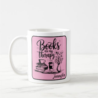 Mug Livres Personnalisés Sont Ma Thérapie Bookworms Ro