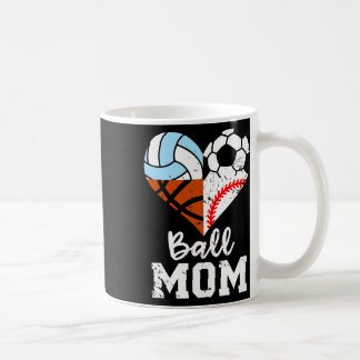 Mug Ll Maman Funny Soccer Vendre Volleyll Croquis Cœur