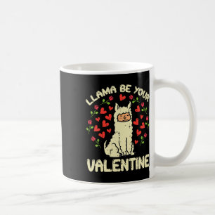 Mug Llama Be Your Valentine Cute Alpaca Men Femmes Enf