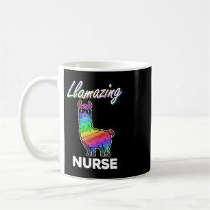 Mug Llama T Shirt Llamazing Nurse Médicale Cool arc-en