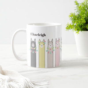 Mug Llamas Colorées Mignonnes Rétro