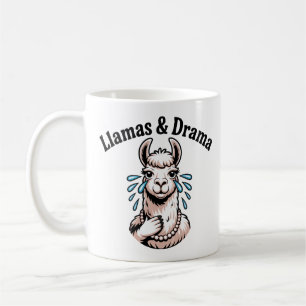 Mug Llamas & Drama Drôle Llama Art Dessin