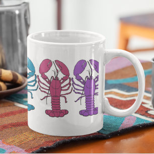 Mug Lobster Crustacé Coeur Coloré Amusant