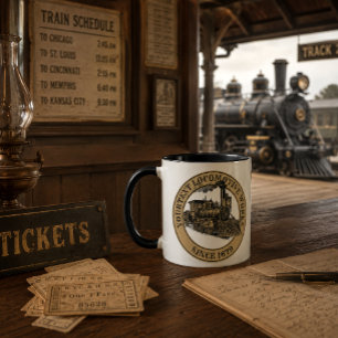 Mug Locomotive à vapeur de l'ère victorienne antique