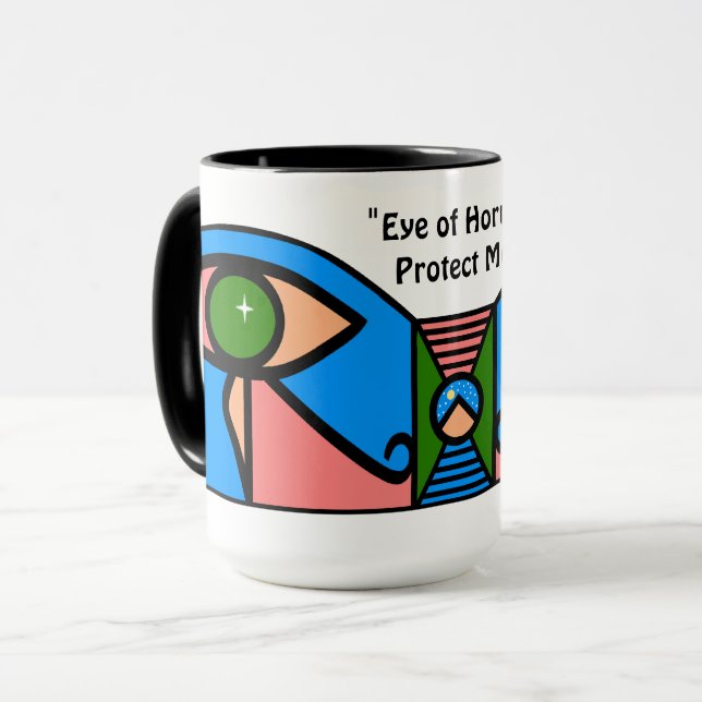 Mug "L'oeil de Horus me protège" (Devant gauche)