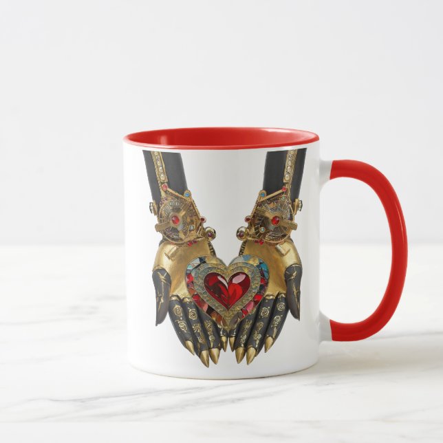 Mug L'offre - Coeur dans les mains (Droite)