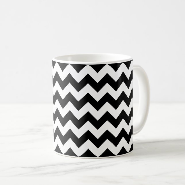 Mug Loge noire - crêtes jumelles (Devant droit)