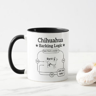 Mug Logique d'aboiement de Chihuahua Chien drôle Puppy