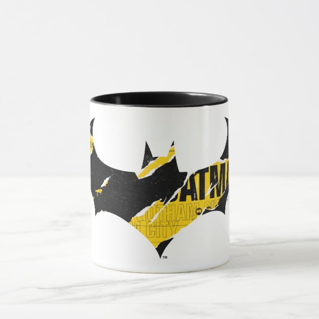 Mug Logo Batman de bande de prudence (Centre)
