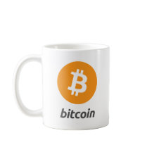 Logo de bitcoin avec écriture