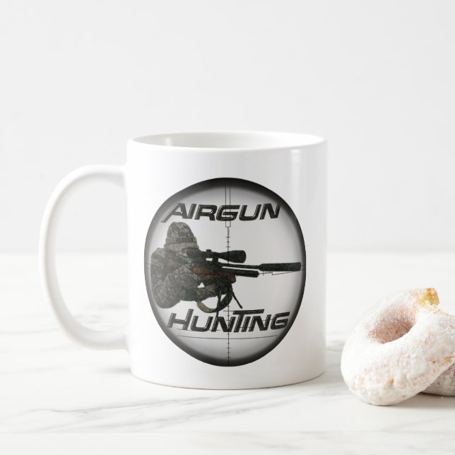Mug Logo de chasse d'avion casquette bouton porte - cl (Avec donut)