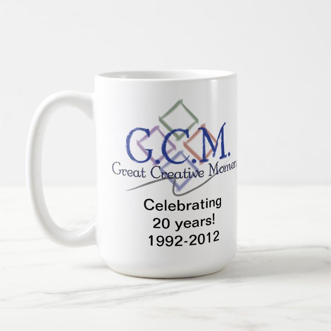 Mug Logo de GCM Tasse-Blanc (Gauche)