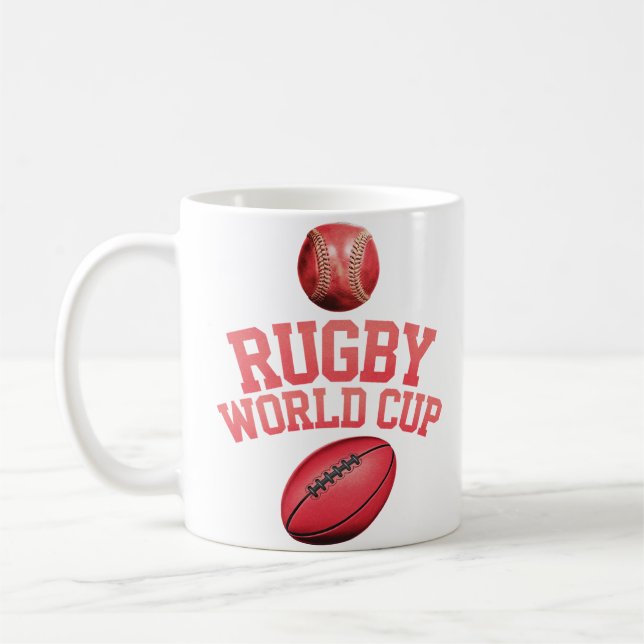 Mug Logo de la Coupe du monde de rugby avec placement  (Gauche)