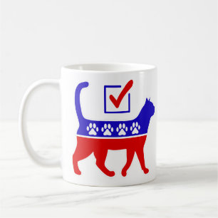 Mug Logo de la fête du chat Feline Politique Grand Par