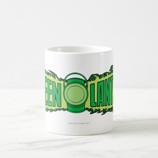 Mug Logo de lanterne verte avec lanterne (Centre)