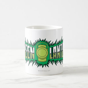 Mug Logo de lanterne verte - Flammes vertes