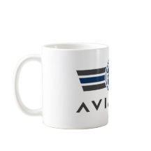Logo de l'aviateur avec casque de pilote de chasse