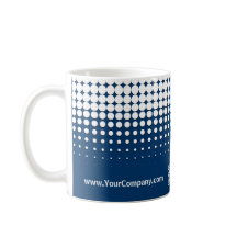 Logo de l'entreprise Code QR demi-ton bleu noir bl