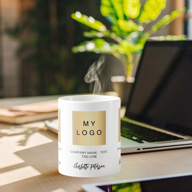 Mug Logo de l'entreprise marque personnalisée nom (Créateur téléchargé)