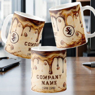 Mug Logo de l'entreprise Marque personnalisée Rétro Vi