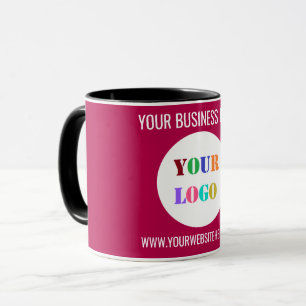 Mug Logo de l'entreprise personnalisée Texte votre boî