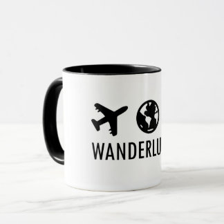 Mug Logo de l'icône Wanderluster
