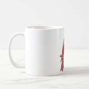 Mug logo de l'oiseau Rocky Mountain Red Crossbill