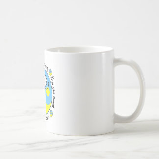 Mug Logo de puissance de fille de yoga