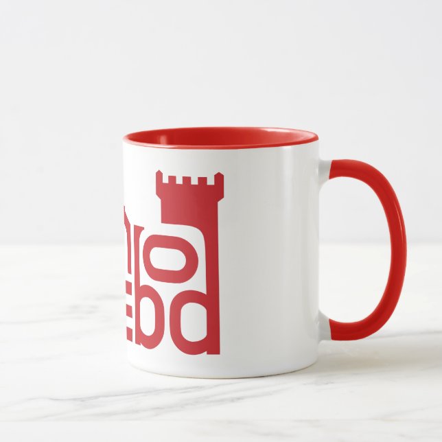 Mug Logo de rouge de Danebod (Droite)