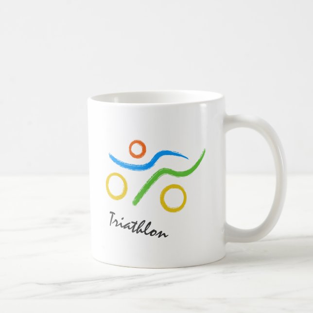 Mug Logo de triathlon (Droite)