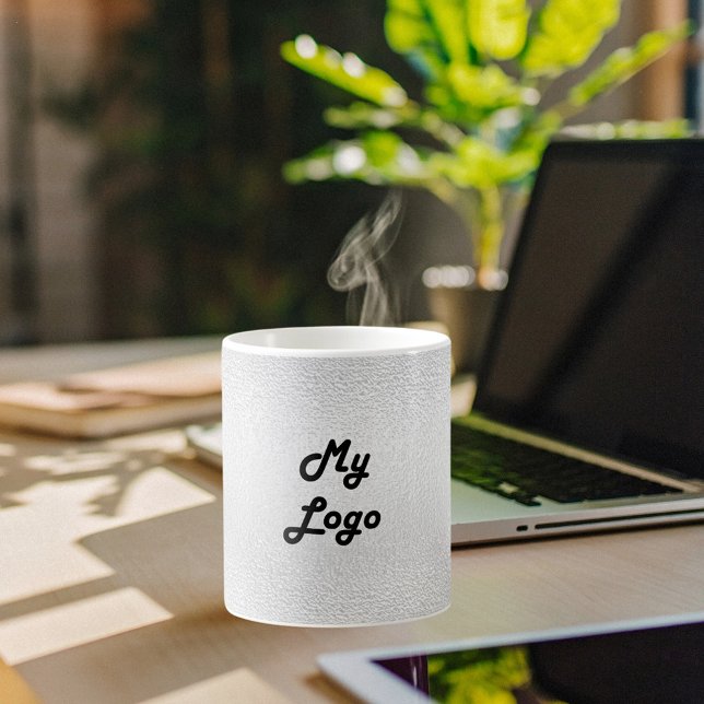 Mug Logo d'entreprise argenté rectangulaire (Créateur téléchargé)