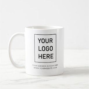 Mug Logo d'entreprise et texte Société Élégant minimal