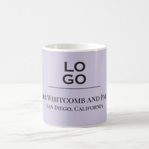 Mug Logo d'entreprise personnalisé à la lavande