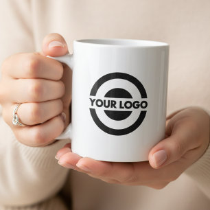 Mug Logo d'entreprise personnalisé blanc