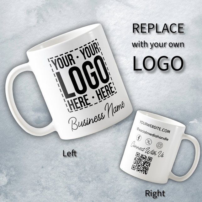 Mug Logo d'entreprise personnalisé Moderne (Créateur téléchargé)