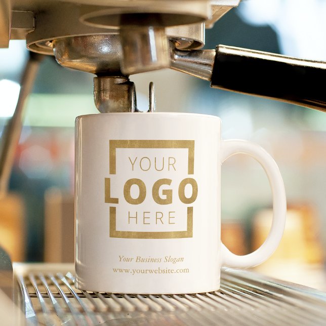 Mug Logo d'entreprise promotionnel personnalisé en or (Créateur téléchargé)