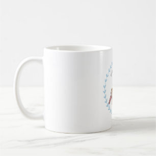 Mug Logo d'espèces d'oiseaux d'art d'oiseaux de Turqui